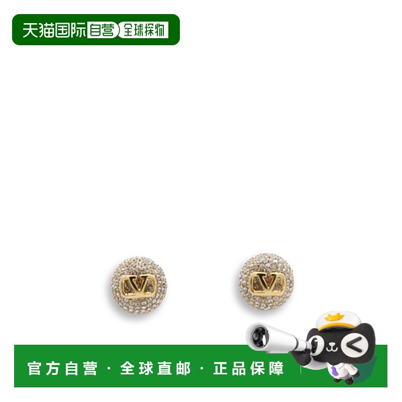 1h可退 VALENTINO 女士耳饰 4W2J0U64YCWMH5 AW2024 黄色 徽标图