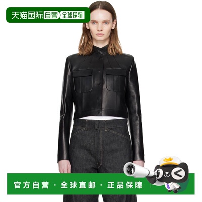 Tom Ford 汤姆 福特 女士 黑色 Bonded Nappa Leather Officer 皮