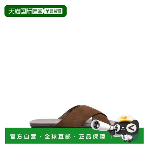 PRADA 女士拖鞋 1XX768F005103F0324 SS2026 棕色 Chocolate sued
