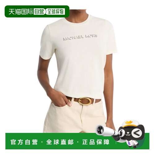 MICHAEL KORS 女士T恤 MT6528597J110 AW2026白色短袖