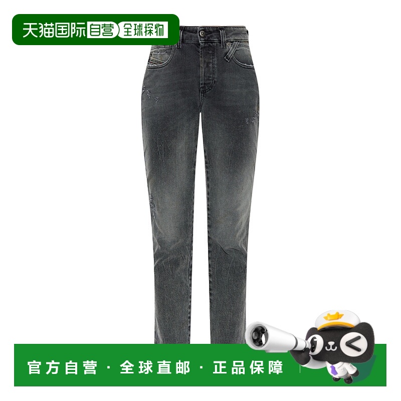 1h可退 DIESEL 女士牛仔裤 A1983609N4302 SS2026 灰色 腰带环牛