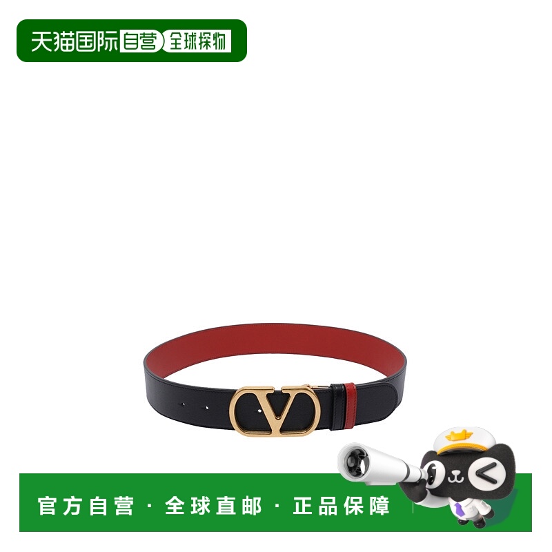 1h可退 VALENTINO 女士腰带 WT0SQ4IYR43 AW2025 红色 徽标腰带