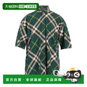Burberry green绿色 巴宝莉 潮奢 男士 格纹衬衫 舒适时尚