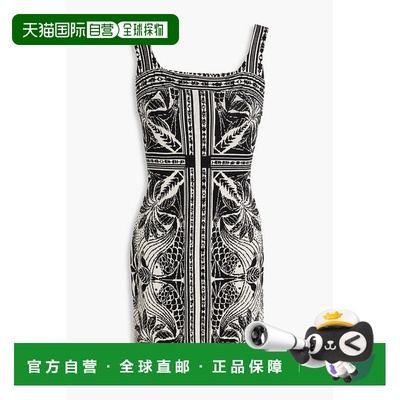 1h可退 潮奢 FARM RIO 女士 提花针织迷你连衣裙 332770MONOCHROM