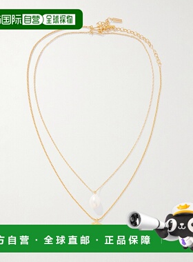 1h可退 潮奢 Completedworks 女士 镀金珍珠项链(两件套) P199R22