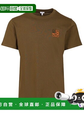 LOEWE 男士T恤 H526Y22X754160 AW2025绿色 男装短袖