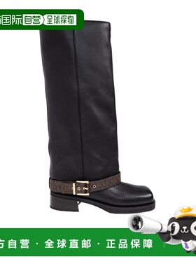 MICHAEL KORS 女士靴子 40F5COFB6L292 AW2025 黑色厚底鞋长筒靴