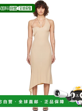 1h可退 潮奢 Courreges 女士 米色 Undressed Jersey 连衣裙 125J