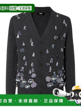 FENDI 男士针织衫 FZC491AVNVF0TY3 AW2025 花色 长袖针织开衫