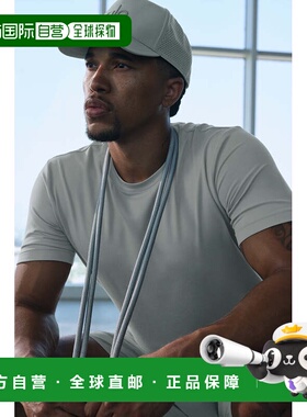 alo yoga Conquer 纯色圆领透气舒适短袖网球T恤 男款m1205rBone