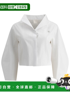 GIVENCHY 女士衬衫 BW61CK15JT100 SS2025 白色 White poplin shi