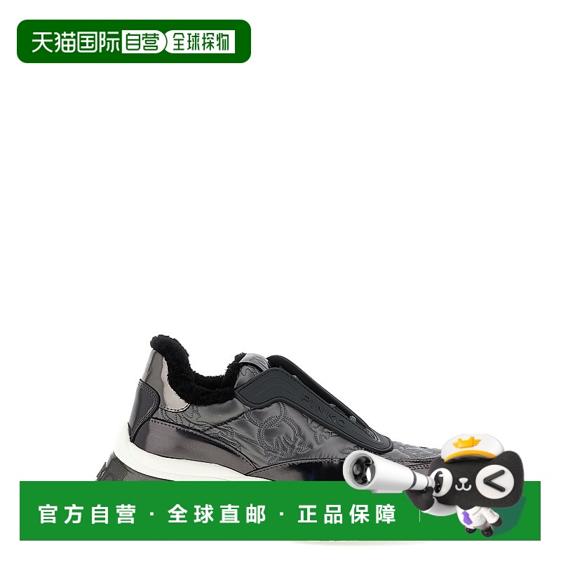 1h可退 PINKO 女士运动鞋 SS0097T042KZ7 AW2025 灰色 'Ariel 19'