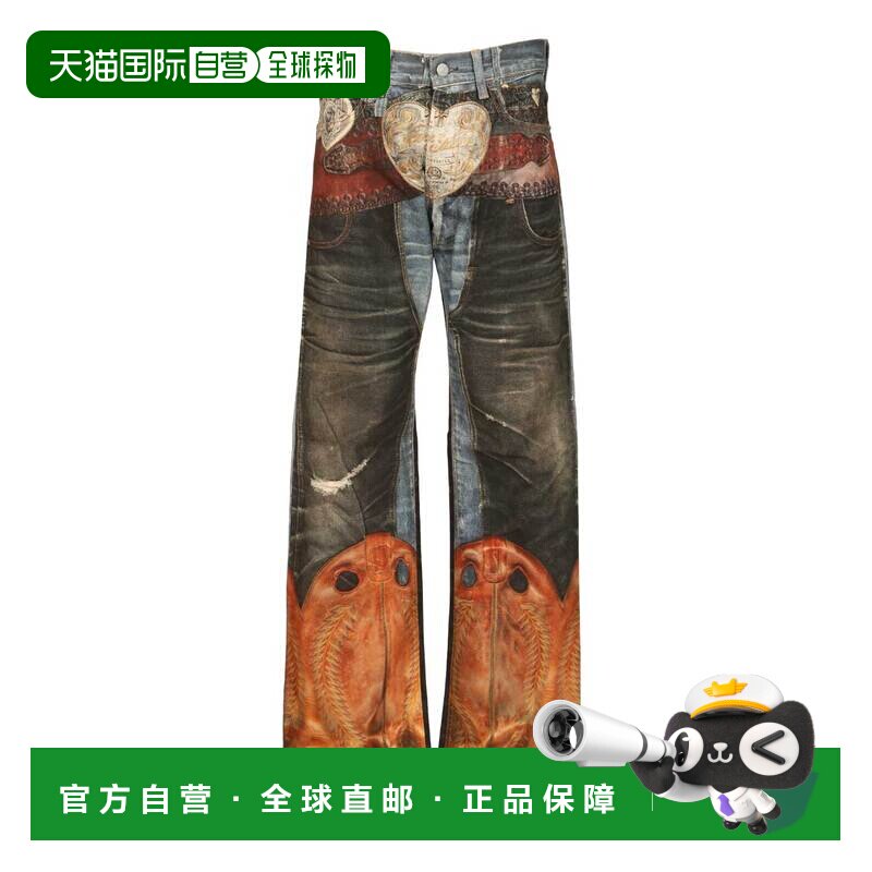 ACNE STUDIOS 男士牛仔裤 BK0704AIL AW2025 花色 腰带环牛仔裤 - 实物图