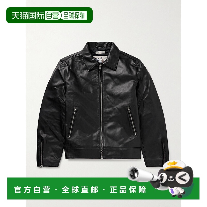 1h可退 潮奢 Nudie Jeans 男士 Eddy 骑士皮革夹克 160930B01