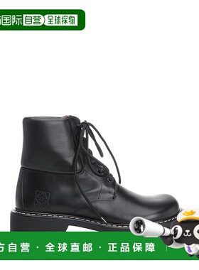 LOEWE 男士靴子 M816285XBS1100 SS2025 黑色 SIERRA ANKLE BOOT