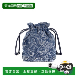 GANNI 女士手提包 B301007011180567 SS2026 蓝色 Denim waist ba