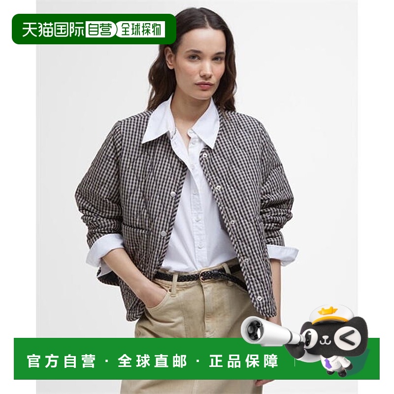 1h可退 潮奢 Barbour 巴伯尔 女士 Monroe 格纹绗缝新款