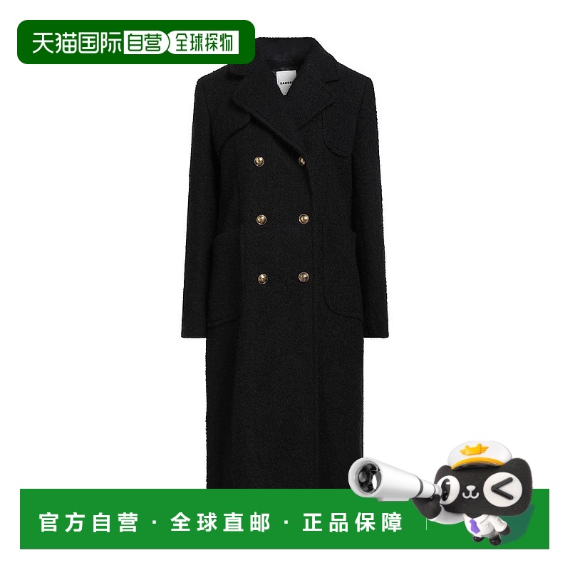 1h可退 潮奢 Sandro 女士 大衣 black黑色 舒适时尚
