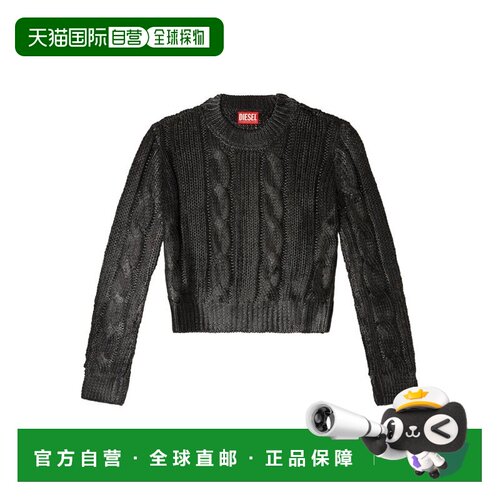 DIESEL 女士夹克 A194760NKCP9XX AW2025 黑色 Maglione Crop