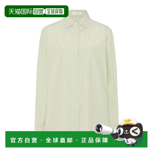 THE ROW 女士衬衫 9065W3841GRN SS2025 花色 长袖衬衫