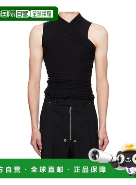 RICK OWENS 男士T恤 RU02E1159JR09 AW2025 黑色 无袖背心