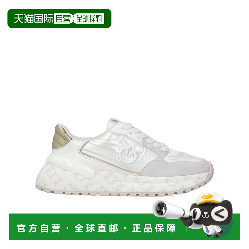 1h可退 PINKO 女士运动鞋 SS0055P106DY7 AW2025 白色 GEM 07 运