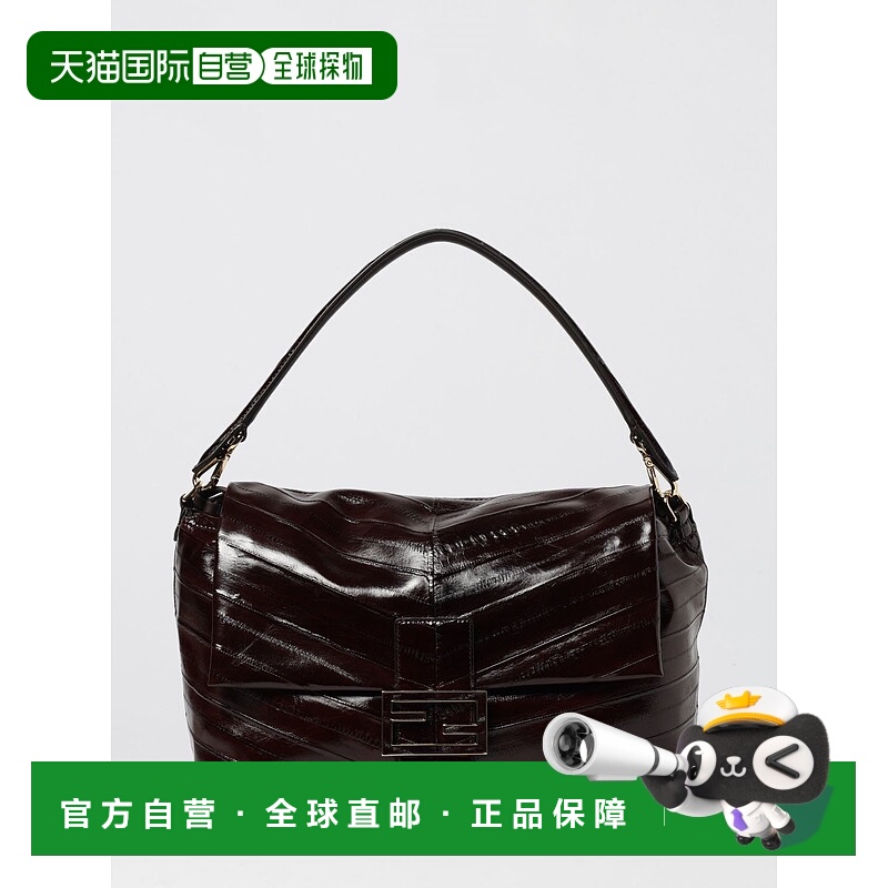 1h可退 FENDI 女士单肩包 8BR834AV5BF18H6 AW2025 棕色 Mama bag