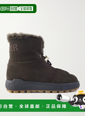 1h可退 潮奢 bogner 博格纳 女士 Chamonix 刺绣皮毛内里绒面革短