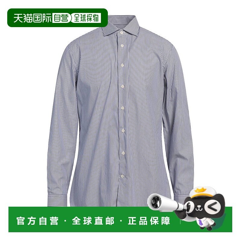 1h可退 潮奢 Hackett 男士 条纹衬衫 blue蓝色 舒适时尚