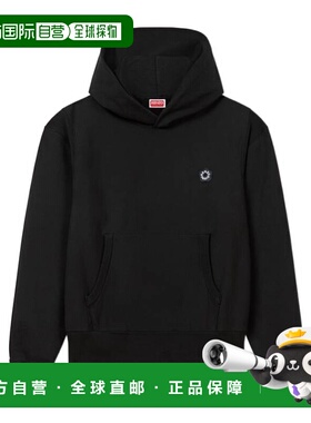 KENZO 男士卫衣 FF55SW2554MC99J SS2025 黑色卫衣 长袖帽衫