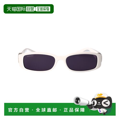 1h可退 GUCCI 女士眼镜 GG1661S003 AW2025 白色 几何框太阳镜