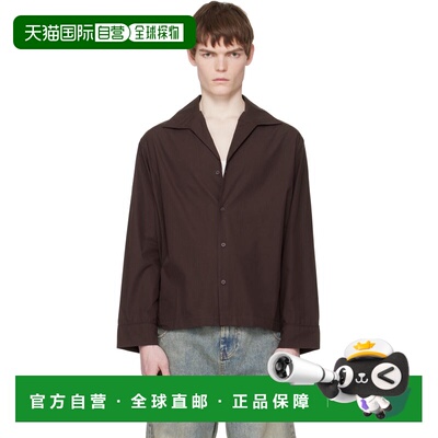Entire Studios 男士 棕色 LS Pajama 衬衫 ESSS26SR02012BRUNETT