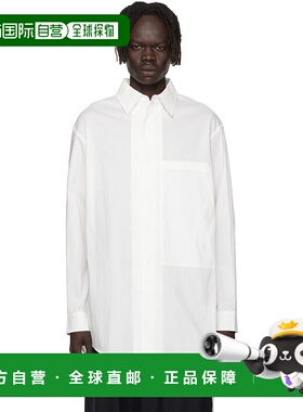 1h可退 潮奢 Y-3 男士 白色 Sporty Cotton 衬衫 KB4599