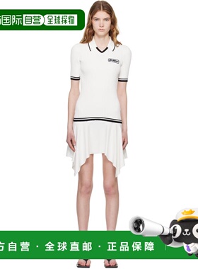 1h可退 潮奢 off-white 女士 白色 Rib Viscose Knit Polo 连衣裙