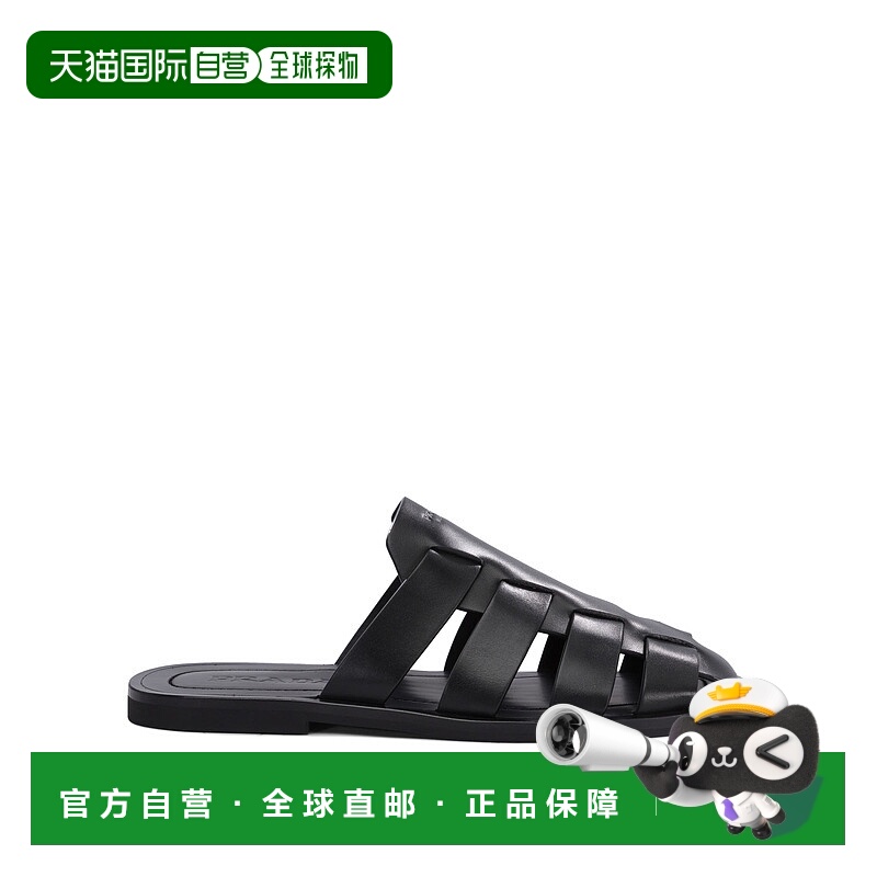 1h可退 PRADA 男士拖鞋 2X3145070F0002FX000 SS2025 黑色