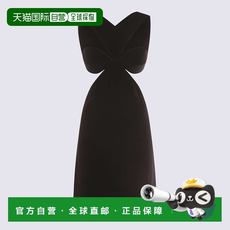 1h可退 GIVENCHY 女士连衣裙 BW22C814N6001 SS2025 黑色 镂空设