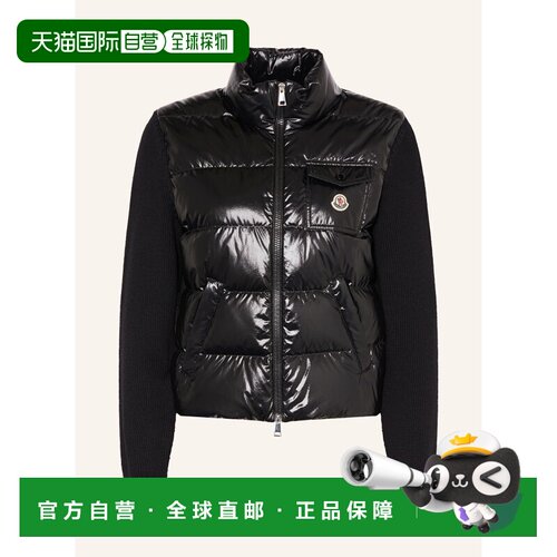 MONCLER 女士夹克 100306927013000 CO 黑色 Cardigan in a mix o
