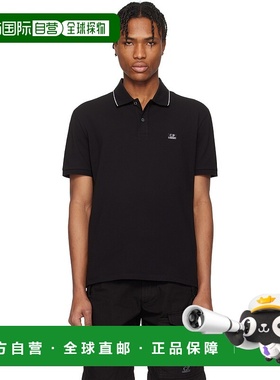 1h可退 潮奢 C.P. Company 男士 黑色 Stretch Piquet Two-Button