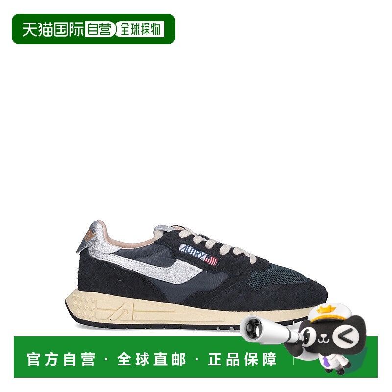 1h可退 AUTRY 男士运动鞋 WWLMMU03 AW2025 黑色 系带运动鞋