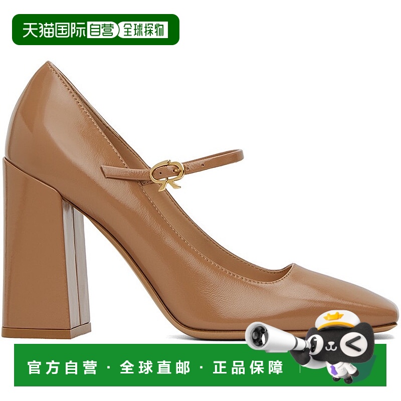 1h可退 潮奢 Gianvito Rossi 吉安维托 罗西 女士 驼色高跟鞋 G22