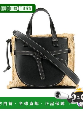 LOEWE 女士手提包 32913U611208 SS2019 黑色 压花徽标手提包