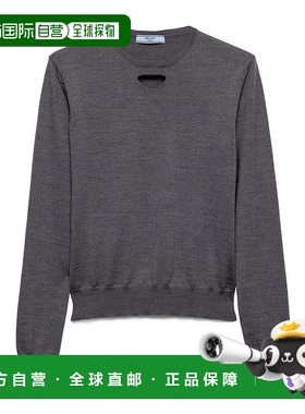 PRADA 女士针织毛衣 P24Q2O165PSOOOF0031 SS2025灰色 长袖