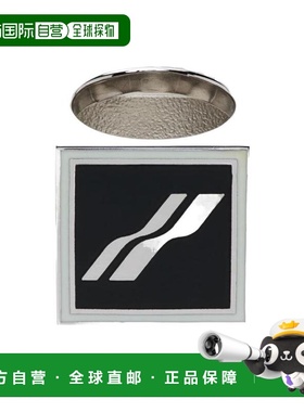 WE11DONE 男士戒指 WDAJ122703UBW SS2022 黑色 徽标戒指