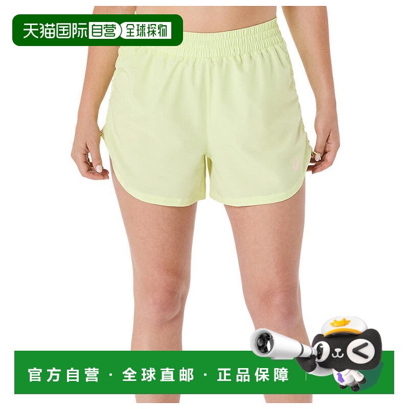 1h可退 ASICS 女士短裤 1123411HUDDLEYELLOW CO 黄色亚瑟士