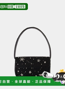 STAUD 女士单肩包 H25R6001PB SS2025 黑色 Staud Tommy Beaded S