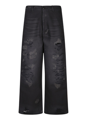 1h可退 香港直邮ACNE STUDIOS 男士休闲裤 BK0731900 SS2026 黑色