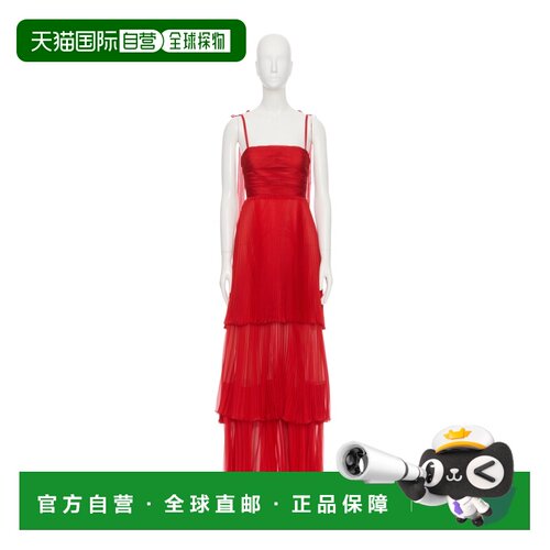 VALENTINO 女士连衣裙 BVDNP02UPR9M SS2026 红色 吊带连衣裙长裙