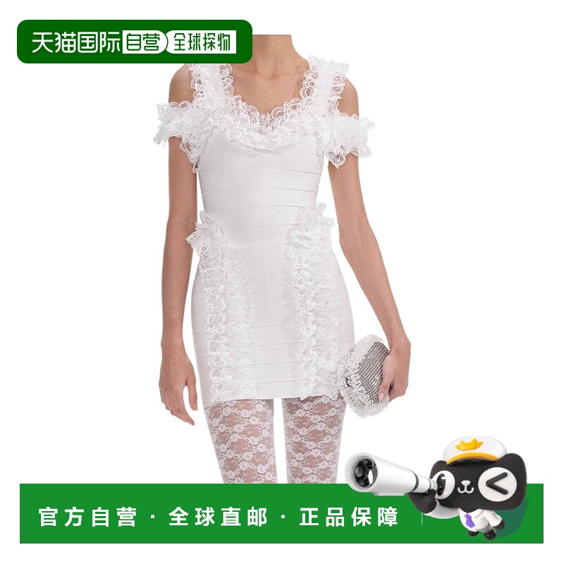 1h可退 SELF-PORTRAIT 女士连衣裙 SS25CK009SW SS2025 白色蕾丝