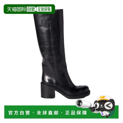 MIU MIU 女士靴子 5W493E007F075F0002 AW2025 黑色 支付后1h可退