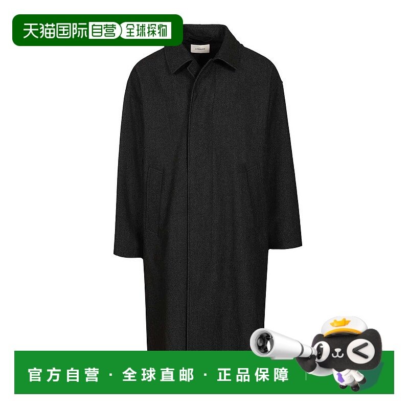LEMAIRE 男士大衣 CO1145LF1319MU200 AW2025 黑色
